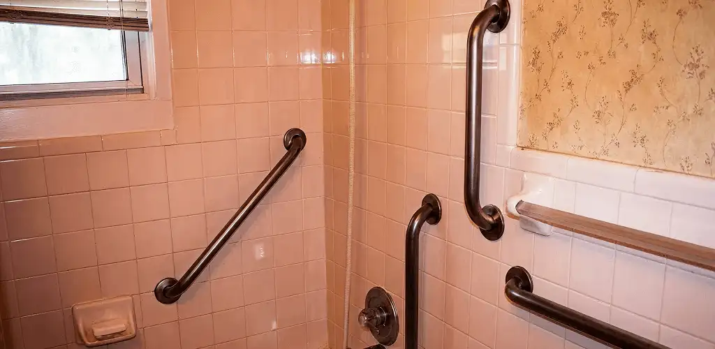 Shower grab bar installation for bathroom safety and accessibility in Fort Collins, CO