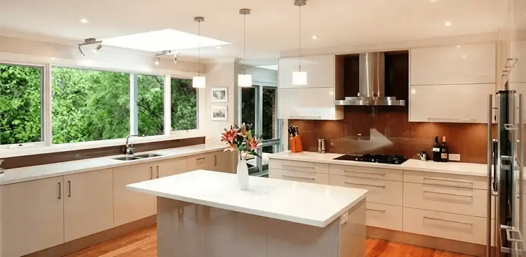Kitchen cabinet refacing and remodel results in a modern kitchen in Fort Collins, CO
