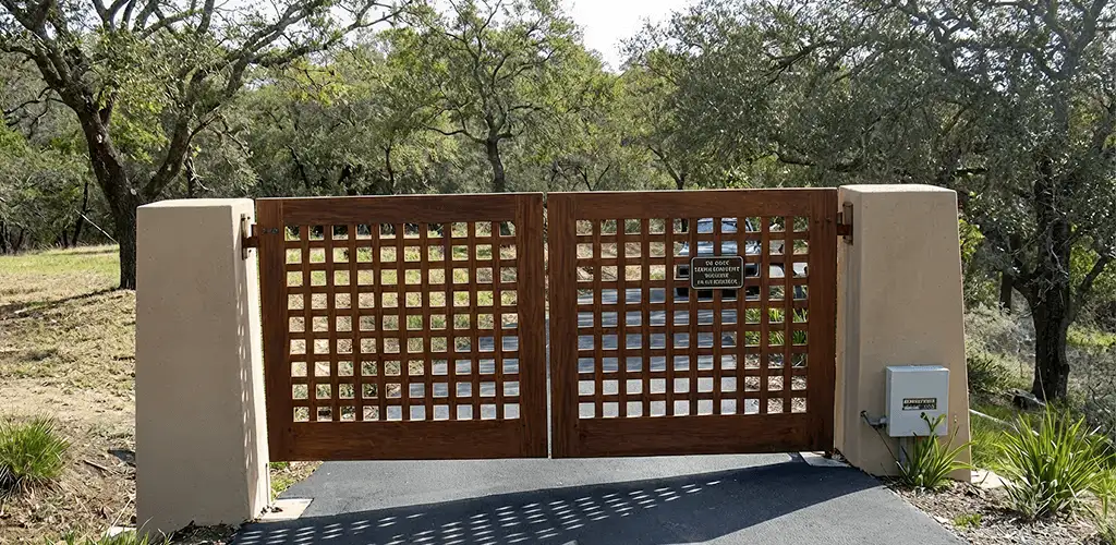 Driveway gate installation for a residential property in Fort Collins, CO